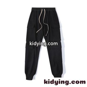 RICK OWENS   2026SS春夏リックオウエンスカーゴパンツコピー黒色人気リラックス感kidying26G9X9ba