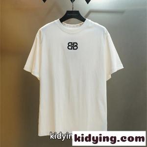 ロゴ刺繍 半袖 メンズ 人気アイテム シンプルデザイン balenciaga ブランド コピー バレンシアガ ブランド コピー コピー Tシャツ 定番人気kidying26uu0vea