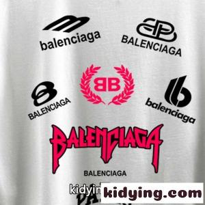 2026春夏新作balenciaga ブランド コピー コピー マルチロゴプリント半袖Tシャツホワイト個性派デザインkidying26SHbW5v