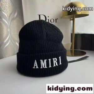リブ編み 刺繍モノグラム ニット帽 AMIRI 激安 折り返しデザイン アミリ 防寒ワッチキャップkidying26a0zi4r