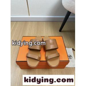 上品 シンプル エルメス コピー サンダル モナ スーパーコピー Hロゴ キャメルkid26q0DSXn
