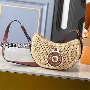 ムーンシェイプ Louis vuitton コピーブランド 草編みロゴプレート ルイヴィトン コピーブランド ショルダーバッグ 偽物 レディース ユニークkidying26fuimKj