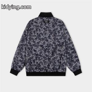 ネイビー 满印ロゴ パイロットジャケット バルマン コピー balmain コピー コピー 秋冬ストリート 注目kidying26DymKPn