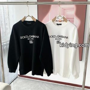 DOLCE & gabbana コピー コピー 秋冬 お洒落 ブラック × ホワイト 2 色 大ロゴ 円领 スウェット ドルチェ & ガッバーナ コピーkidying265fWj0D