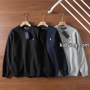 ブラック × ネイビー × グレー 円领 スウェット ポロラルフローレン POLO RALPH LAUREN 偽物 秋冬日常 シンプル ユニセックスkidying26HTvyuu
