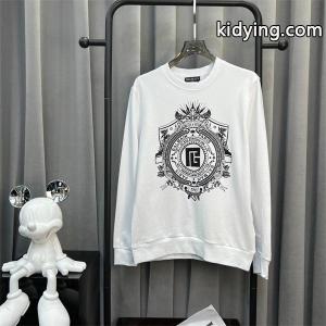 ホワイト 円领 徽章ディテール スウェット バルマン スーパーコピー balmain スーパーコピー スーパーコピー 秋冬高級感 注目kidying26j0nGnC