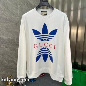 アディダス コピーコラボ風 ホワイト グッチ コピー gucci コピー コピーパーカー ユニセックス トレンディ 2026秋冬kidying26TzaW1b