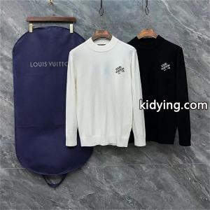 2026秋冬注目 モードスタイル 刺繍ロゴデザイン Louis vuitton スーパーコピー ルイヴィトン スーパーコピー コピー ニット ブラック＆ホワイトkidying26zO1Dae