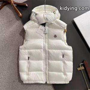 ホワイトフード付 軽量スタイル moncler コピーブランド モンクレール コピーブランド コピー ダウンベスト 秋冬温かさ重視kidying26GX9fie