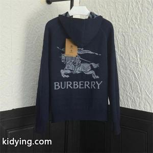 burberry ブランド コピー 紺色ロゴアクセント 秋冬定番ファッション バーバリー ブランド コピー スーパーコピー パーカーニット 日常使い万能kidying265f019f