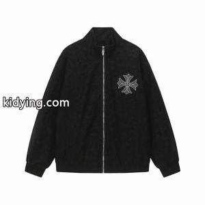 CHROME hearts コピーブランド 偽物 シンプル 上質 スエードジャケット ワンポイントクロス クロムハーツ コピーブランドkidying26z05Dum