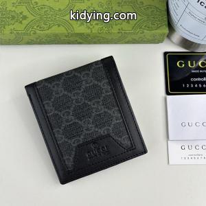 gucci ブランド コピー コピー 二つ折り財布 GGスプリーム ブラックレザー モダン 上品 コンパクト グッチ ブランド コピーkidying2691HnuC