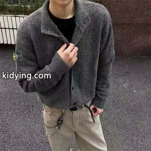 ストーンアイランド スーパーコピー カーディガン 高品質 グレー ニット メンズ STONE ISLANDkidying26yKLjGj