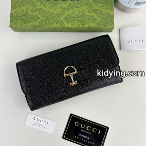 グッチ コピー スーパーコピー 長財布 ブラックレザー ゴー...