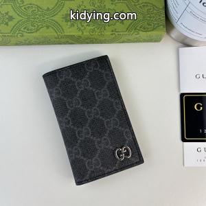 gucci コピー 偽物 カードホルダー GGキャンバス シルバーエンブレム ブラックレザー コンパクト グッチ コピーkidying26nq0jKj