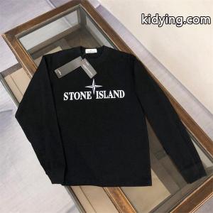 ストーンアイランド コピー パーカー 人気 シンプルロゴ 上質 ブラック おしゃれ STONE ISLANDkidying26TXXD8r