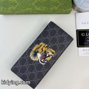 gucci スーパーコピースーパー コピー 長財布 タイガーデザイン GGキャンバス ブラック 精巧 高いモデル  グッチ スーパーコピーkidying261nCOna