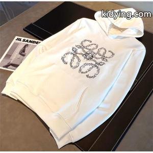 ロエベ コピー loewe コピー コピー パーカー ホワイトロゴプリント トレンド感ある上品カジュアルkidying26W9bi8v