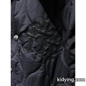 CHROME hearts コピーブランド 偽物 高級 シンプル キルティングジャケット レザー襟 防寒 クロムハーツ コピーブランドkidying268HXzme