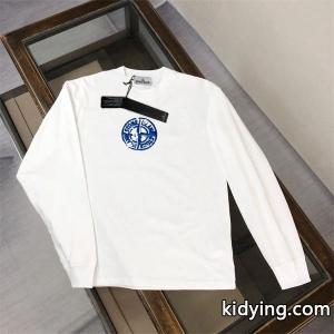 STONE ISLAND ロングｔスーパーコピー 魅力 ピンクロゴ 限定 ブラック ストーンアイランドkidying26em0fSz