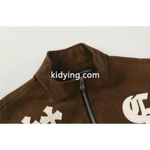 クロムハーツ コピーブランド コピー 高級 クール スエードジャケット クロスデザイン ジップアップ CHROME hearts コピーブランドkidying26iGXn8r