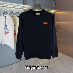 グッチ コピーブランド コピー シンプルロゴ ラウンドネック スウェット パーカー ブラック ベーシック gucci コピーブランドkidying269riOPD
