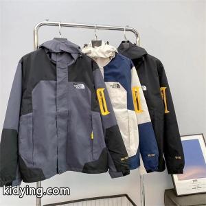 ノースフェイス コピー マウンテンパーカー スポーティ 機能的 防水 グレーネイビー THE NORTH face コピーブランドkidying26Gv05zC
