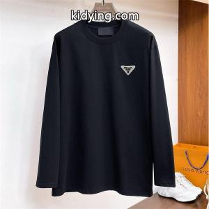 prada スーパーコピー コピー 長袖Tシャツ シンプル クラシック モード スタイリッシュ ブラック プラダ スーパーコピーkidying26uq051v
