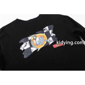 クロムハーツ コピー 偽物 ストリートエッジ グラフィック長袖Tシャツ ブラックアートデザイン CHROME hearts コピーkidying26q8D8jC