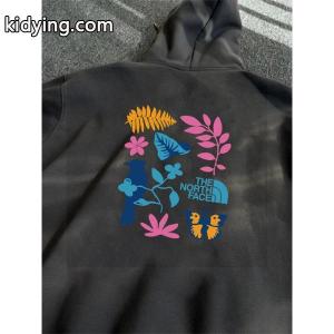 THE NORTH face ブランド コピー スーパーコピー パーカー フラワーアート 可愛い ナチュラル ホワイト ノースフェイスkidying264H5rWj