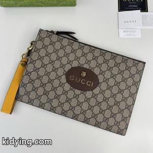グッチ コピー コピー 財布 GGスプリーム ブラウン イエローストラップ モダン 高品質 エレガント gucci コピーkidying261Pveae