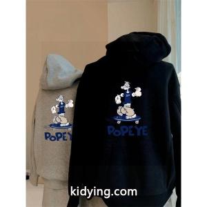 ノースフェイス コピー パーカー ポパイ柄 キュート 個性 おしゃれ ホワイト おすすめ THE NORTH face スーパーコピーkidying269nSPru