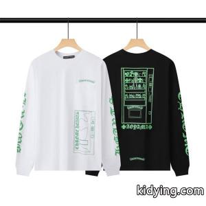 クロムハーツ ブランド コピー 偽物 フレッシュ グラフィカル 長袖Tシャツ Aoyamaロゴプリント CHROME hearts ブランド コピーkidying26LTTzmC