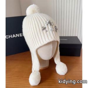 CHROME hearts コピー コピー ポンポン付き クロスデザイン ニットキャップ 冬限定モデル クロムハーツ コピーkidying26TLbG5z