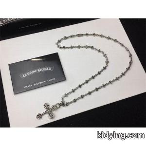CHROME hearts コピー スーパーコピー 力強い 独特 シルバーネックレス フラワークロスチェーン クロムハーツ コピーkidying26bSLTba