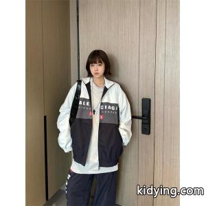 balenciaga コピー コピー ナイロンジャケット バイカラー ロゴ入り スポーツ カジュアル バレンシアガ コピーkidying26T1vaue