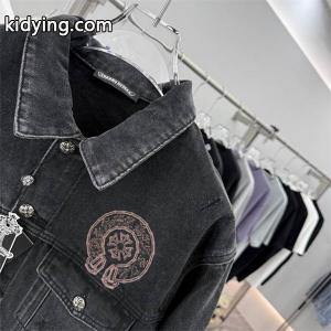 クロムハーツ スーパーコピー スーパーコピー 上品 シック デニムジャケット クラシックロゴ 刺繍入り CHROME hearts スーパーコピーkidying26TLXXXz