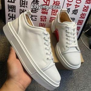 Christian louboutin コピー スーパーコピー クリーン モダン ホワイト レザースニーカー クリスチャンルブタン コピーkidying26yeWHfm