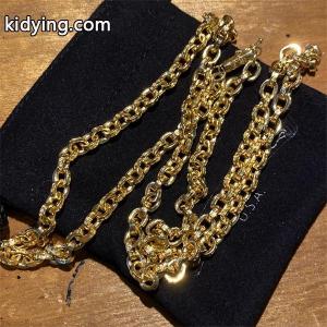 CHROME hearts ブランド コピー スーパーコピー ネックレス ゴールドクロス セーフティピン デザイン ダイヤモンド付き クロムハーツ ブランド コピー 通販ショッピングkidying26XTfeSv