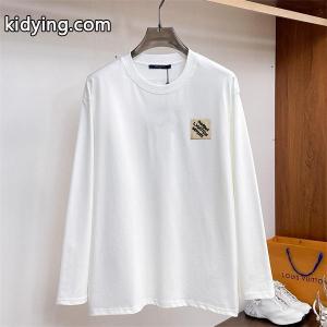 ルイヴィトン スーパーコピー コピー モダンスタイル ホワイト 長袖Tシャツ LVスクエアパッチ LOUIS vuitton スーパーコピーkidying261XraWr