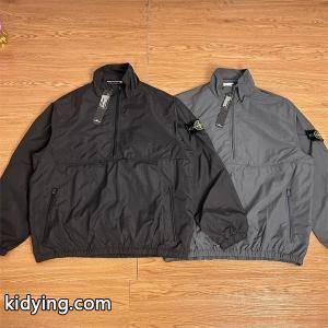 ストーンアイランド コピー ハーフジップ ジャケット シンプル 防風 アウター STONE ISLANDkidying26aeGrye