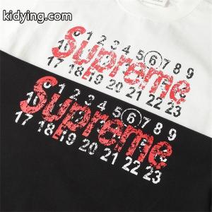 激安メゾン マルジェラMM6 ✘ supreme コピーブランドコラボ半袖tシャツコピー Maison Margielaシンプル カジュアルスタイルkidying26SbOfuC