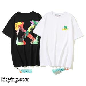 新作入荷本物保証コットン生地光沢ｔシャツレディースシンプルホワイトOff-white コピーオフホワイト コピー 半袖 コピーkidying2681f85D