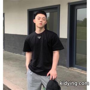 高級感がある人気商品 春夏 prada コピー プラダ コピー 半袖Tシャツ 2色可選_半袖Tシャツ_メンズファッション_スーパーコピーブランド激安通販 専門店kidying26ieau0r