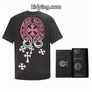 ユニセックスCHROME hearts スーパーコピー クロムハーツ スーパーコピーＴシャツコピー半袖プリントロゴkidying26m4nyuC
