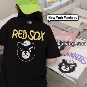 New York Yankees 偽物ニューヨークヤンキース 半袖Tシャツ 可愛いユニセックス新作 ストリートファッションkidying26SPDiGD