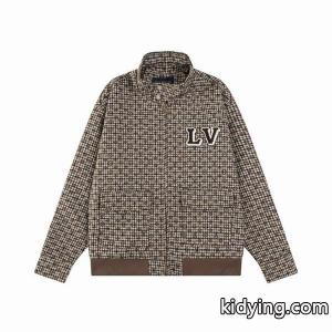 LOUIS vuitton コピー 偽物 ジャケット チェック柄 フロントLVロゴ カジュアル スタイリッシュ ルイ ヴィトン コピーブランド コピー 激安(日本最大級)kidying26eKvGzu