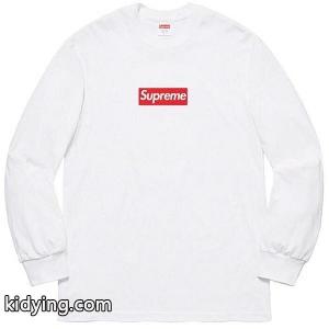 ファション性の高い supreme コピー 20 fw Box Logo Teeクラシックbogo長袖Tシャツ コピーkidying26Kf4fmm
