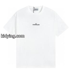 ストーンアイランド スーパーコピー Tシャツ ブラック ロゴプリント シンプルデザイン メンズ ファッションSTONE ISLANDスーパーコピーブランド激安通販 専門店kidying26DmSz4D