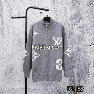 2026秋冬注目 グレー 洗練 シック ニットブルゾン LOUIS vuitton コピー ルイヴィトン コピー スーパーコピーkidying26zyuqiC